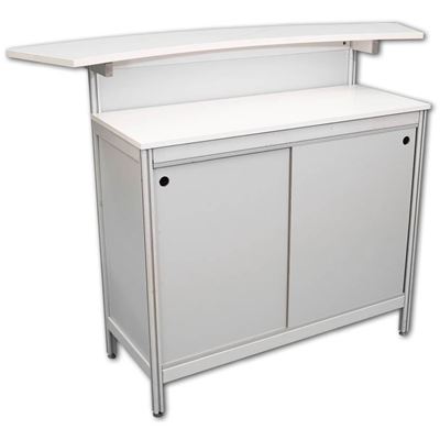 Picture of Informationdesk, premium bended top, white (UNIT)