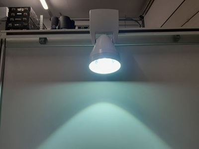 Picture of Spotlight (50W halogen) on rail